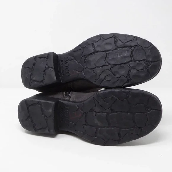 Born Eila Grey Distressed Leather Buckle Zip Ankle Boots Womens Size 6M Moto - Picture 5 of 7